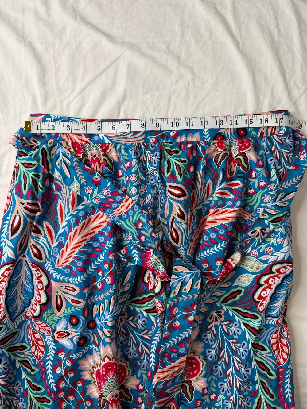 Talbots XL Paisley Botanical Cotton Poplin Matching Set Blouse Skirt